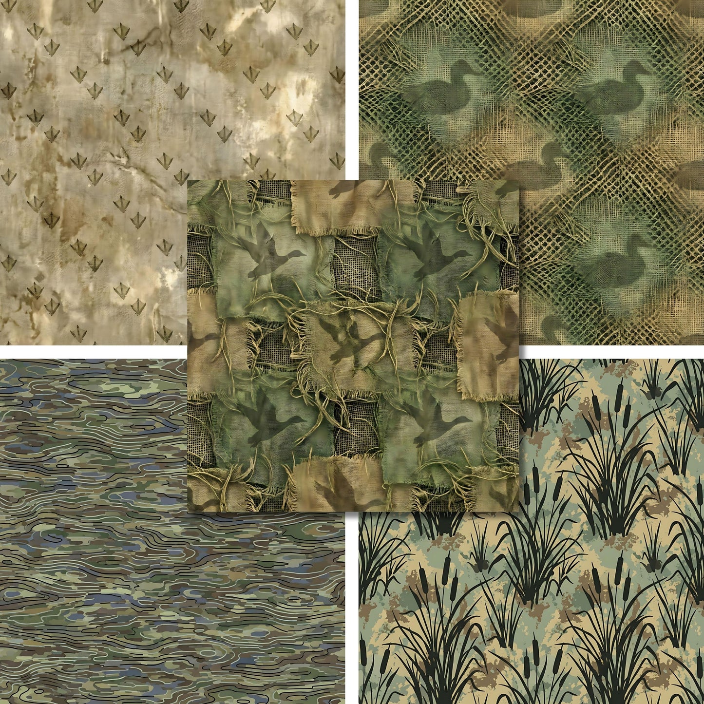 Duck Cammo - Hunting - 12X12 Scrapbook Paper Pack - 26-8028