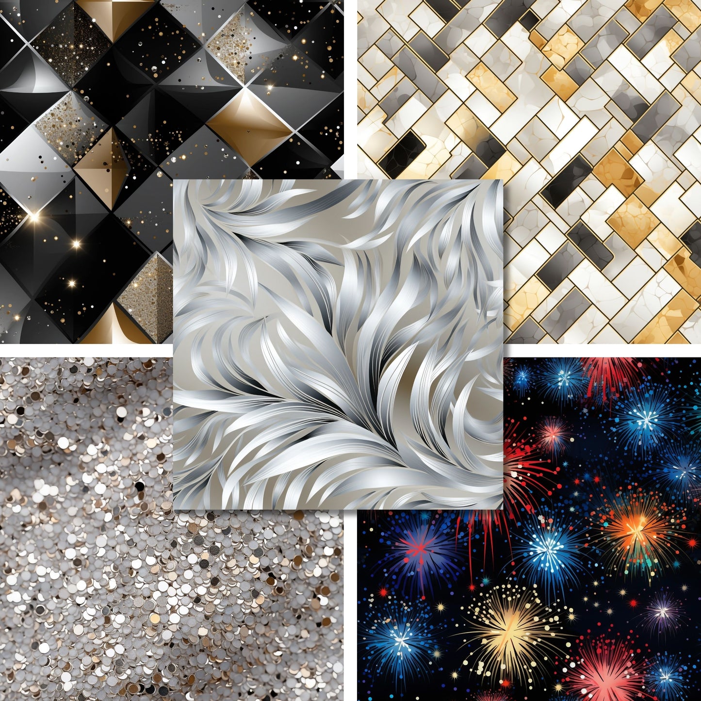 New Year Sparkle - 6X6 Paper Pack - 26-0003-6