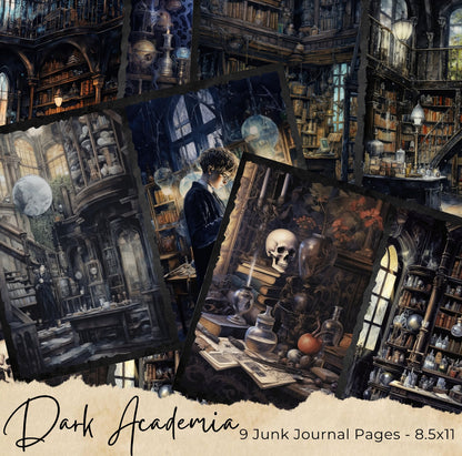 Dark Academia Journal Pages - 24-7032