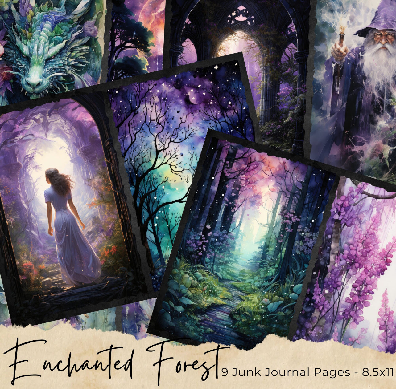 Enchanted Forest Journal Pages - 24-7033