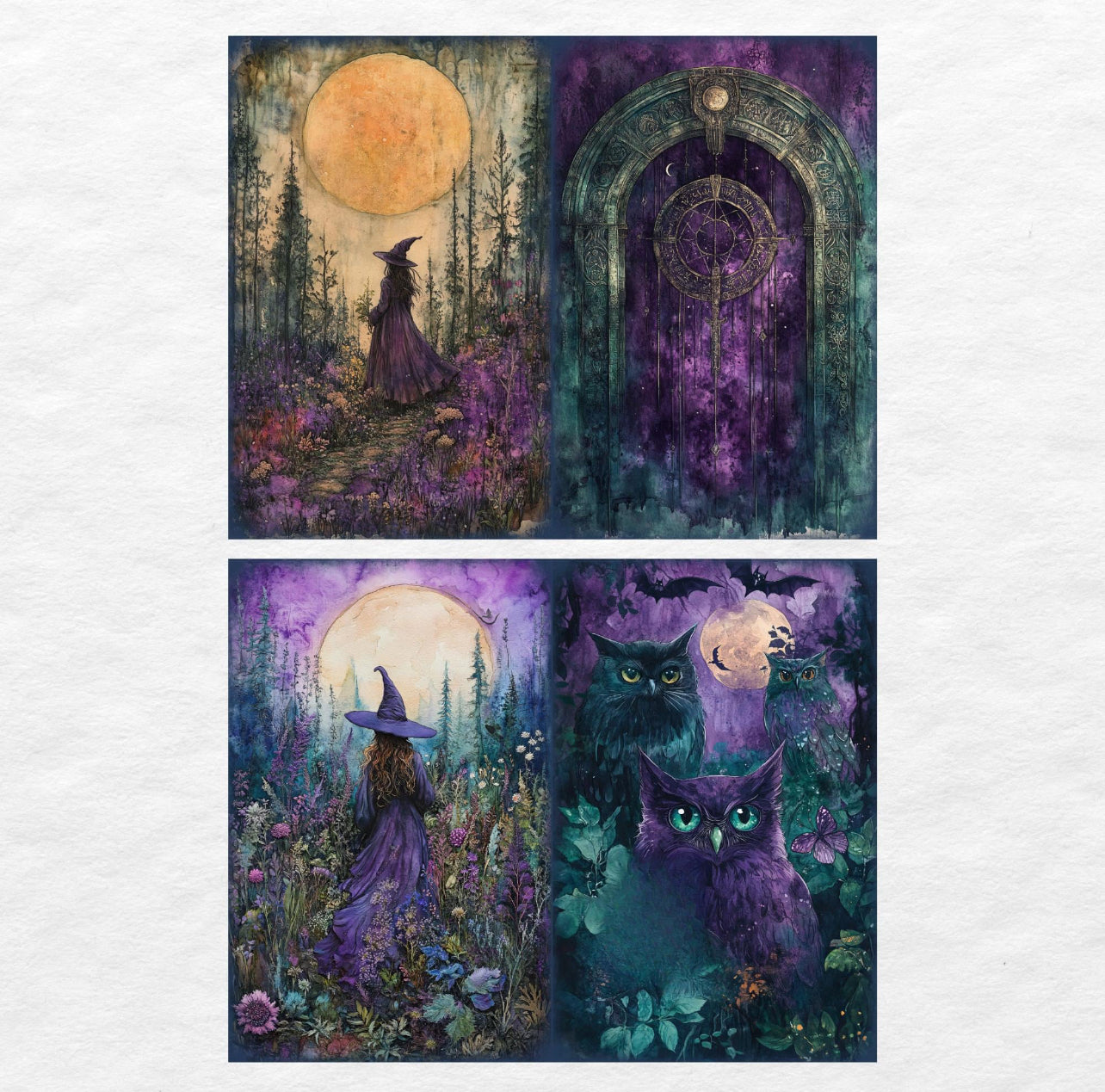 Purple Witch Journal Pages - 24-7035