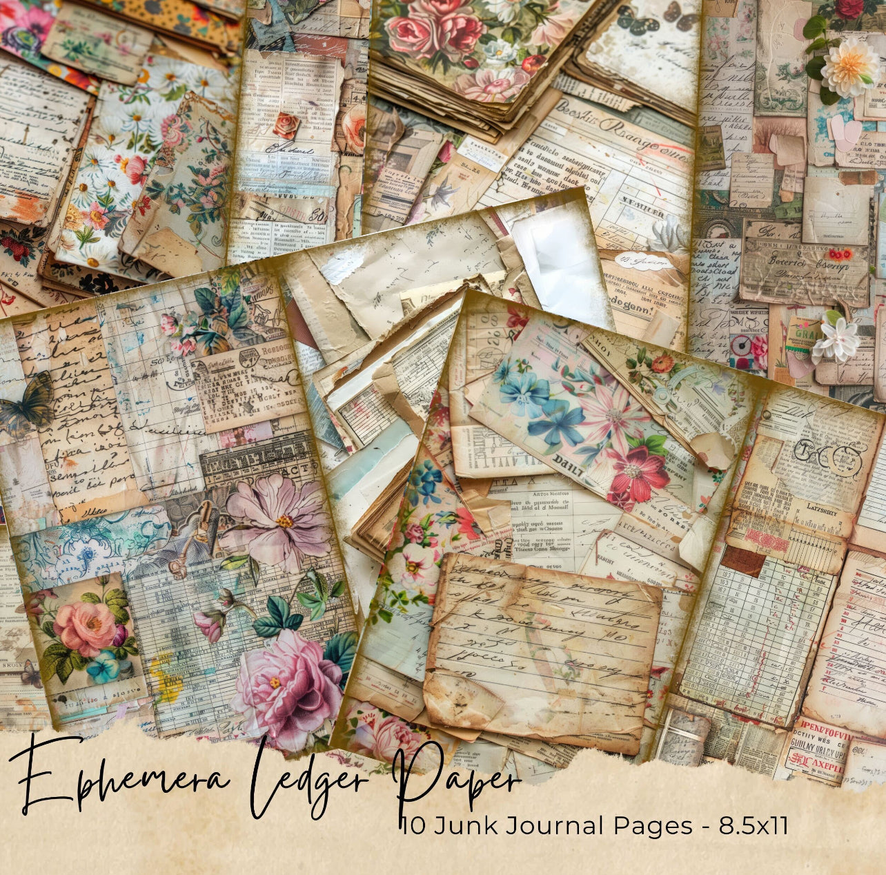 Ephemera Ledger Journal Pages - 24-7007