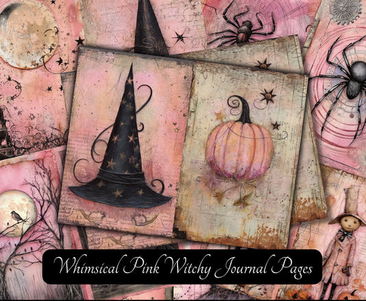 Pink Witch Journal Pages - 24-7026