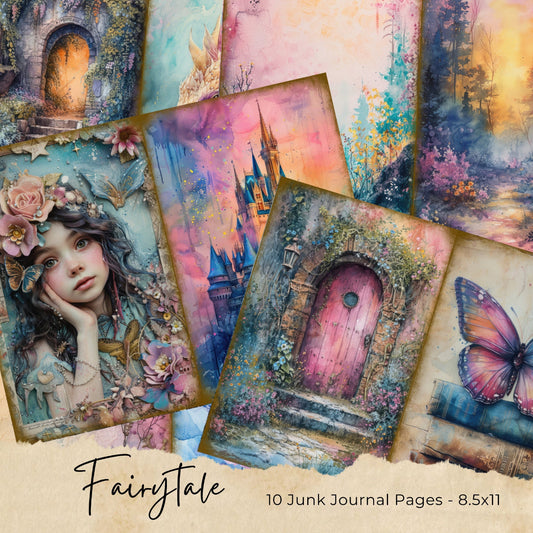 Pastel Fairytale Journal Pages - 24-7008