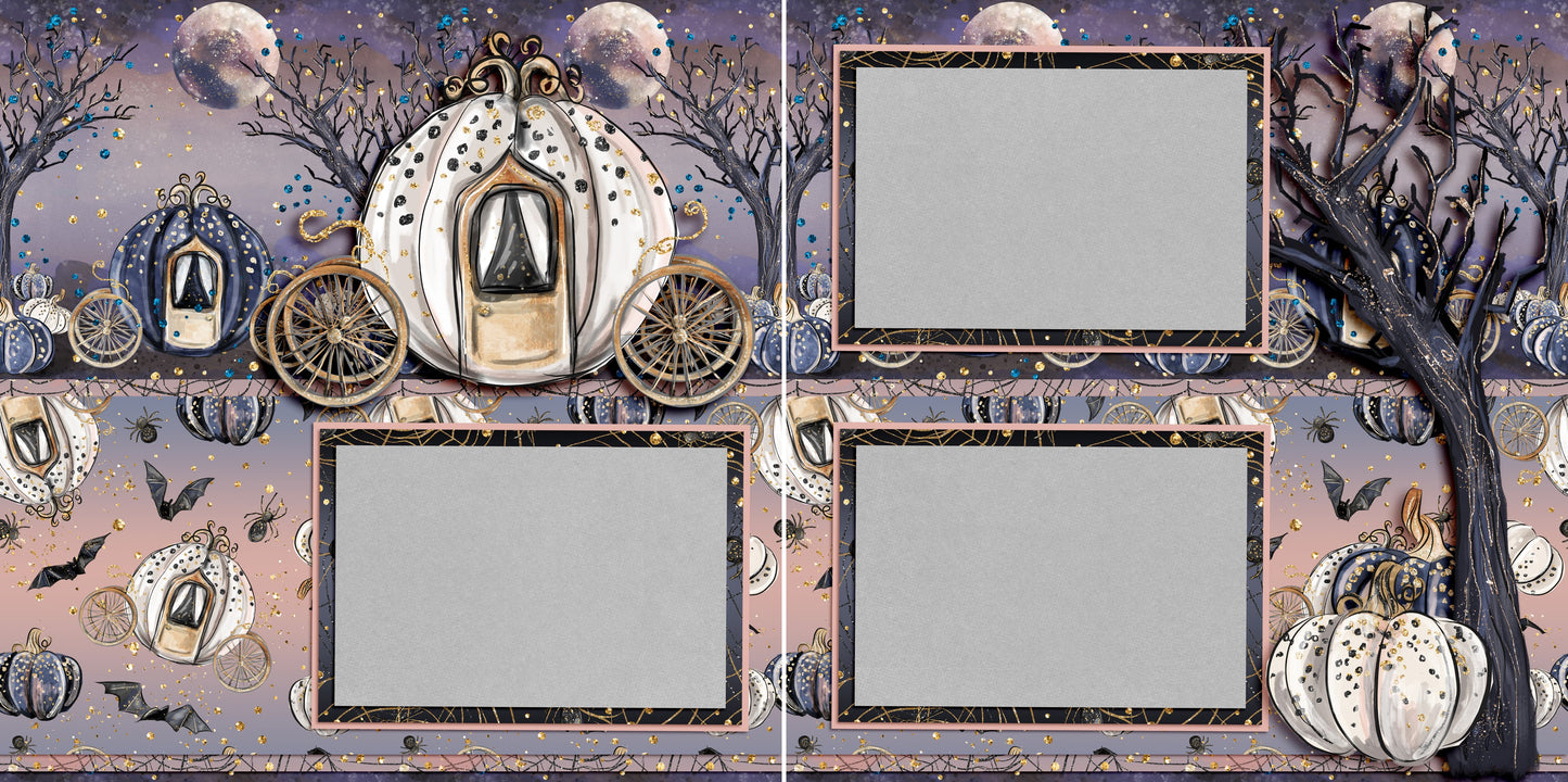 Enchanted Night - Set of 5 Double Page Layouts - 1522