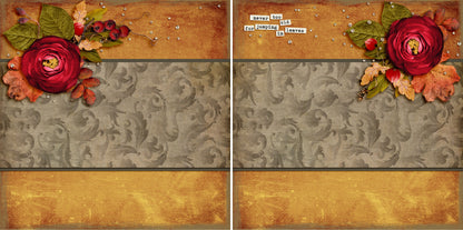 Autumn's Glow EZ Background Pages -  Digital Bundle - 10 Digital Scrapbook Pages - INSTANT DOWNLOAD