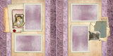 Vintage Lavender & Lace - Set of 5 Double Page Layouts - 1532