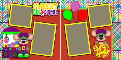 Just for Kids - Set of 5 Double Page Scrapbook Layouts - 1280