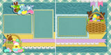 Easter Basket - Set of 5 Double Page Layouts - 1377