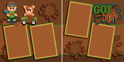 Just for Kids - Set of 5 Double Page Scrapbook Layouts - 1280