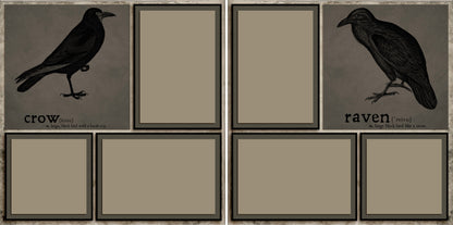 Haunted House - Set of 5 Double Page Scrapbook Layouts - 1276