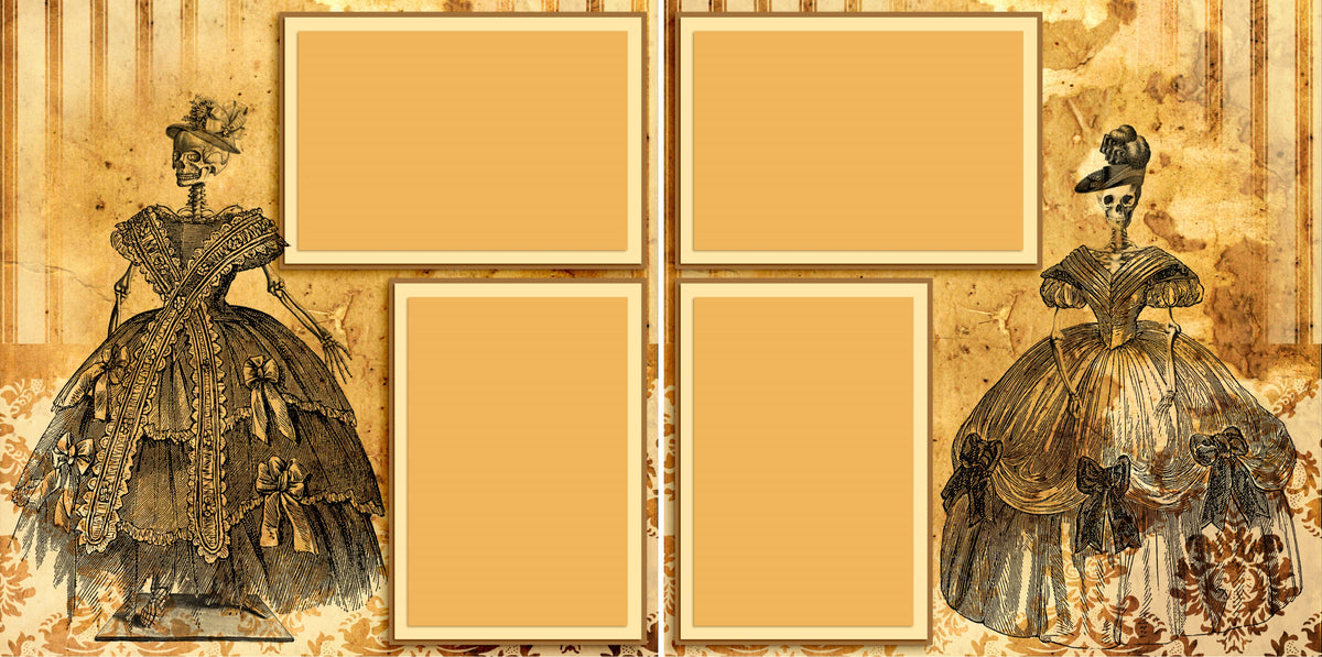 Haunted House - Set of 5 Double Page Scrapbook Layouts - 1276