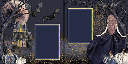 Enchanted Night - Set of 5 Double Page Layouts - 1522