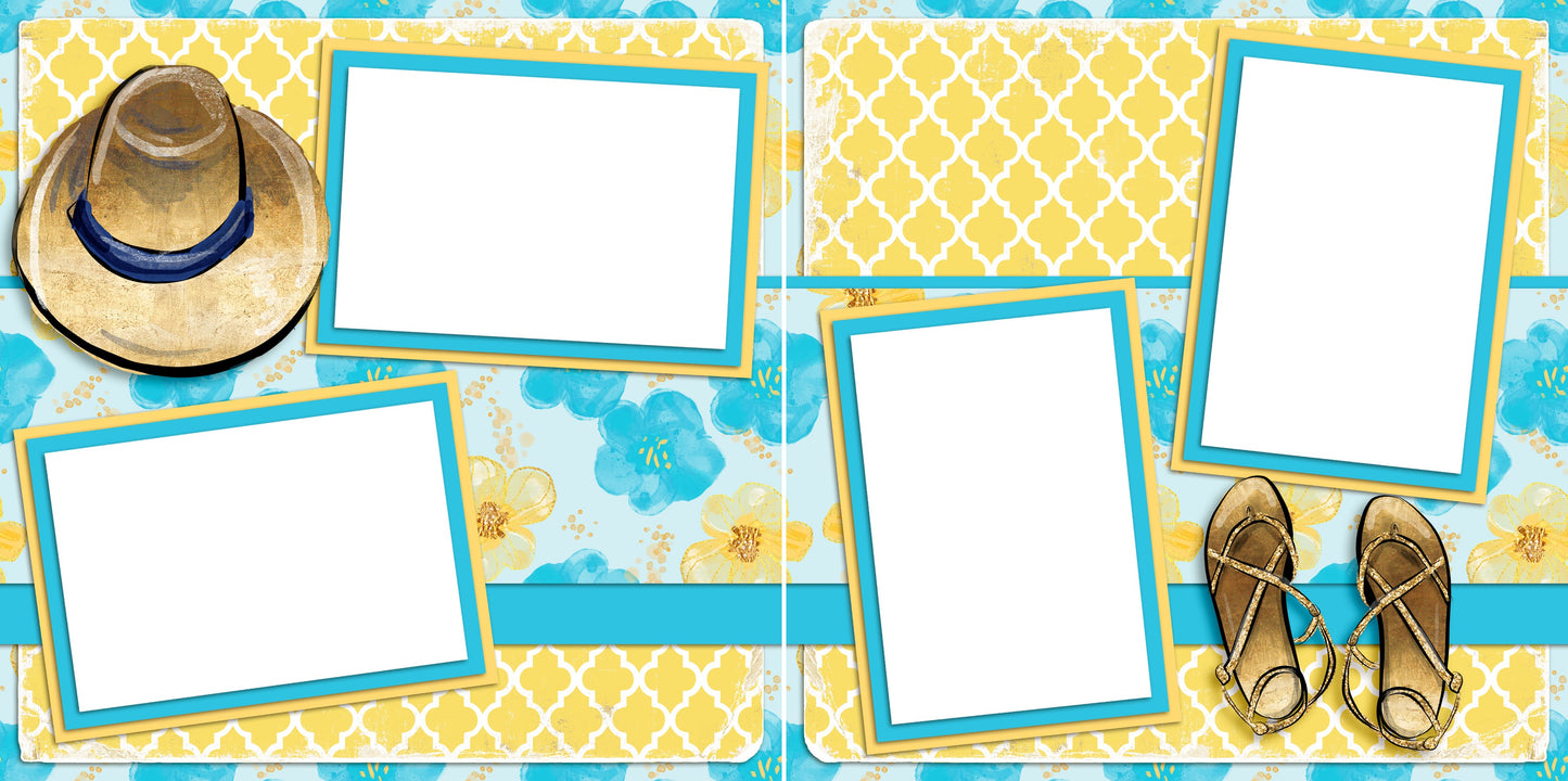 Tropical Escape Essentials - EZ Digital Scrapbook Pages - INSTANT DOWNLOAD (Copy) (Copy) (Copy) (Copy) (Copy)