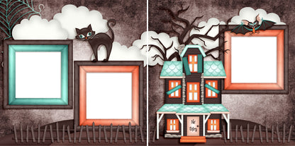 Haunt House - EZ Digital Scrapbook Pages - INSTANT DOWNLOAD