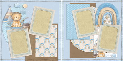 Sweet Baby Boy Set of 5 Double Page Layouts - 1580