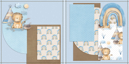 Sweet Baby Boy NPM Set of 5 Double Page Layouts - 1581