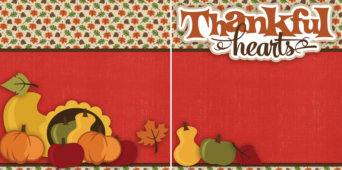 Thanksgiving NPM - Set of 5 Double Page Scrapbook Layouts - 1207