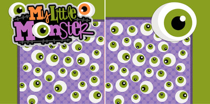 Too Cute to Spook NPM - Set of 5 Double Page Scrapbook Layouts - 1220