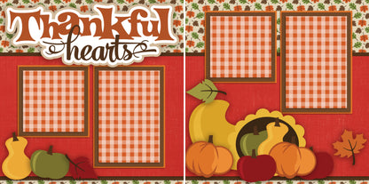 Thanksgiving - Set of 5 Double Page Scrapbook Layouts - 1193