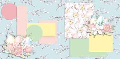 Hoppy Easter NPM - Set of 5 Double Page Layouts - 1559