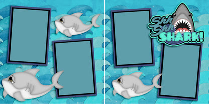 Oceans of Fun - Set of 5 Double Page Scrapbook Layouts - 1268