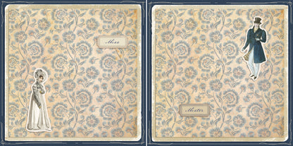 Pride & Prejudice NPM - Set of 5 Double Page Layouts - 1597