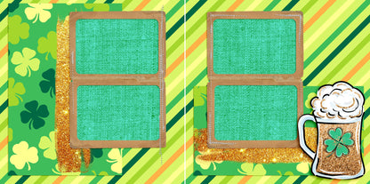 Shimmery St Pat - Set of 5 Double Page Layouts - 1574