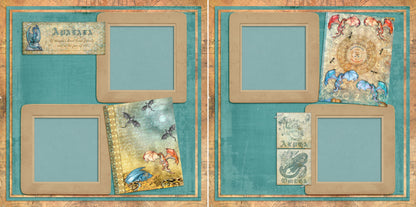 Dragon Heart - Set of 5 Double Page Layouts - 1540