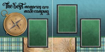 Camping Memories - Set of 5 Double Page Layouts - 1548