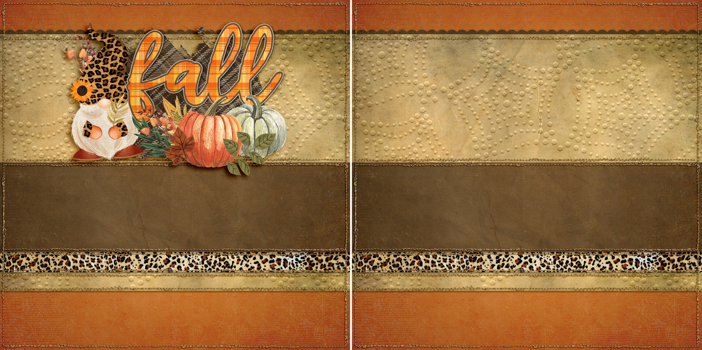 Cheetah Fall NPM - Set of 5 Double Page Layouts - 1525