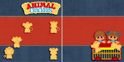 Just for Kids NPM - Set of 5 Double Page Scrapbook Layouts - 1281