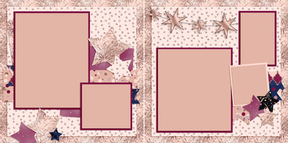 Happy Happy New Year - Set of 5 Double Page Layouts - 1534