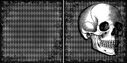 Halloween Night NPM - Set of 5 Double Page Scrapbook Layouts - 1279