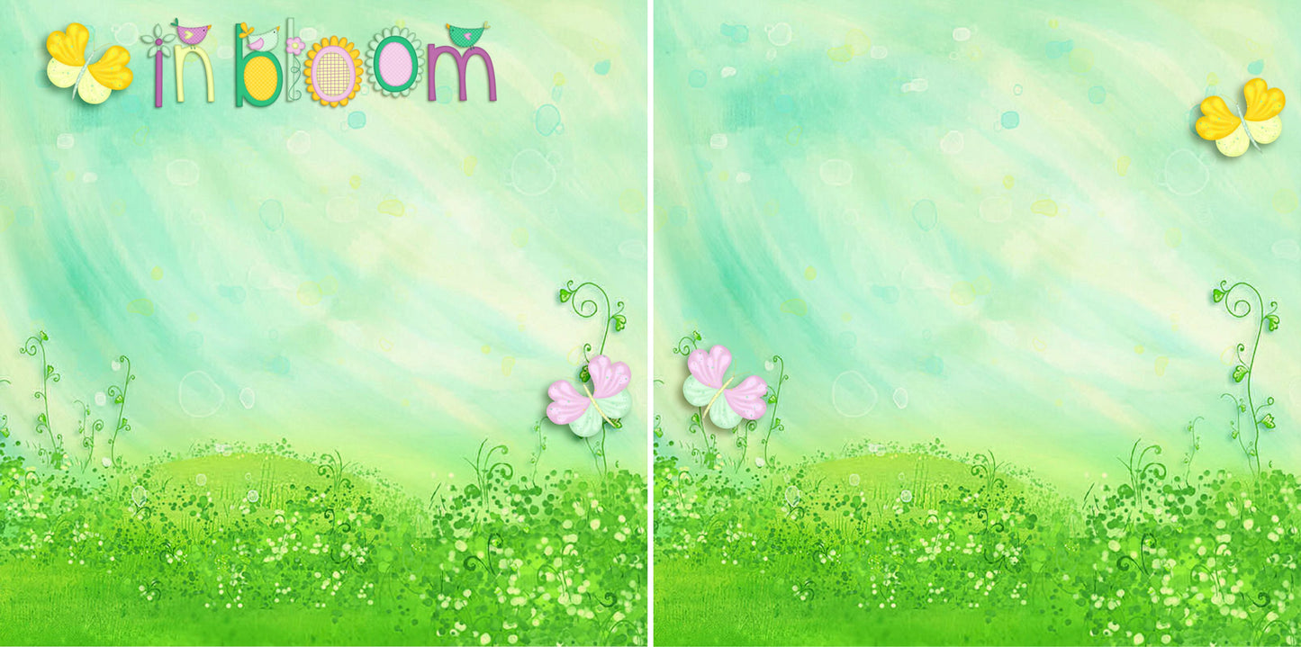 Springtime NPM - Set of 5 Double Page Layouts - 1259