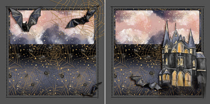 Enchanted Night NPM - Set of 5 Double Page Layouts - 1523