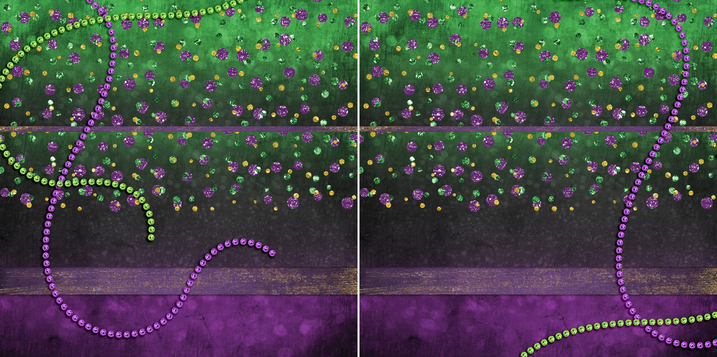 Mardi Gras Bling NPM - Set of 5 Double Page Layouts - 1567