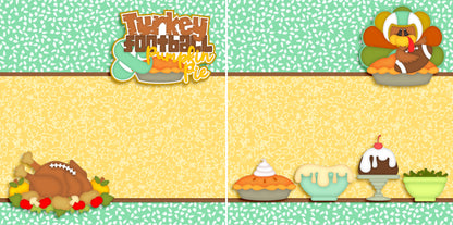 Thanksgiving NPM - Set of 5 Double Page Scrapbook Layouts - 1207