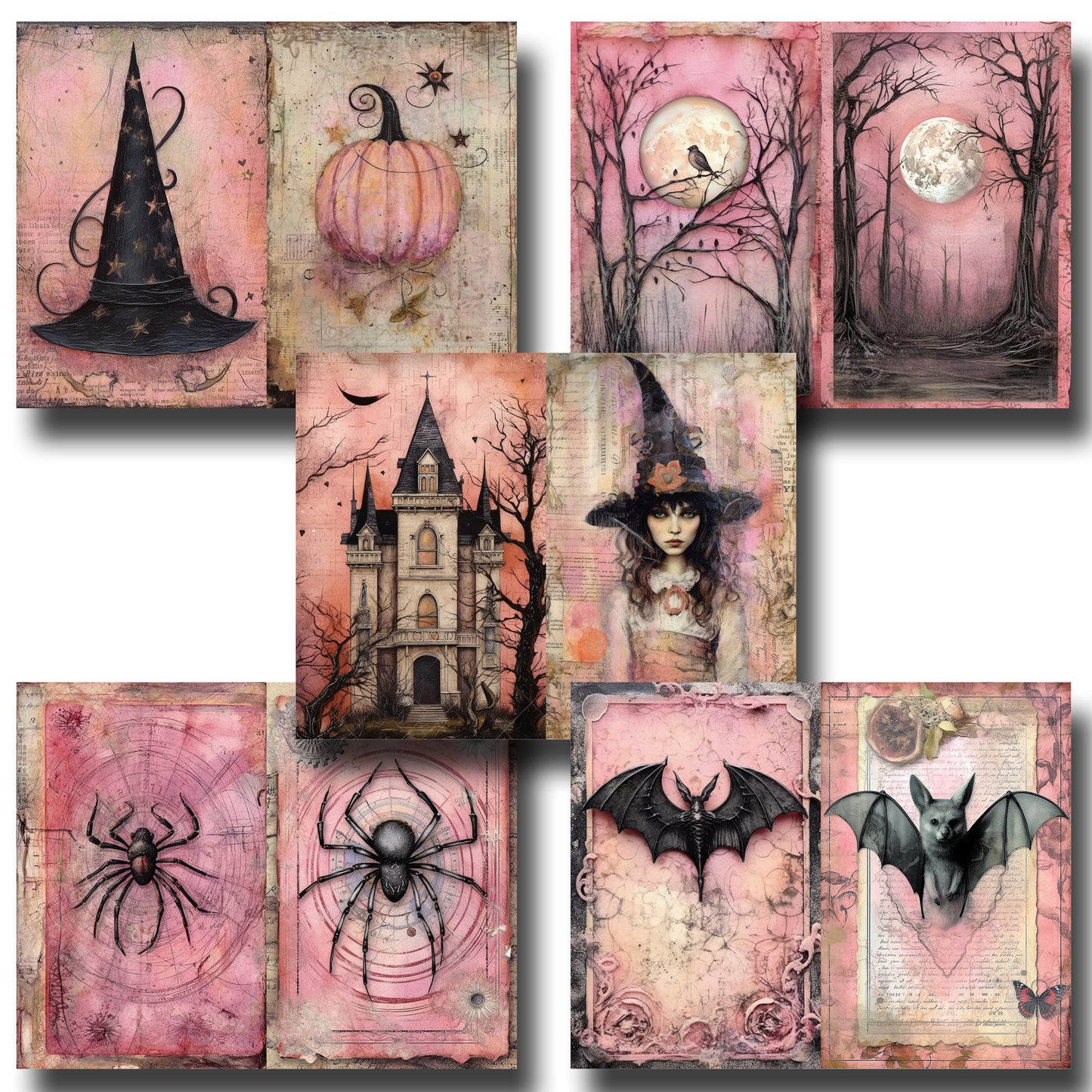 Pink Witch Journal Pages - 24-7026