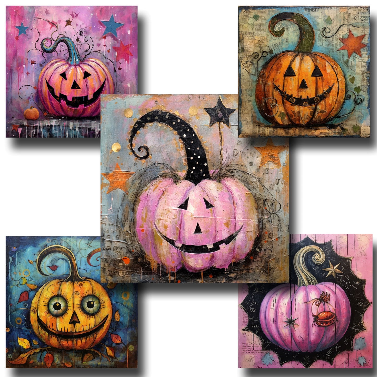 Funky Quirky Pumpkins - Paper Pack - 24-8012