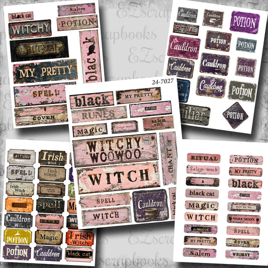 Witchy Words Embellishment Pack - 24-7027