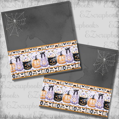 Witching Hour Pumpkins NPM - Scrapbook Layout - 26-389