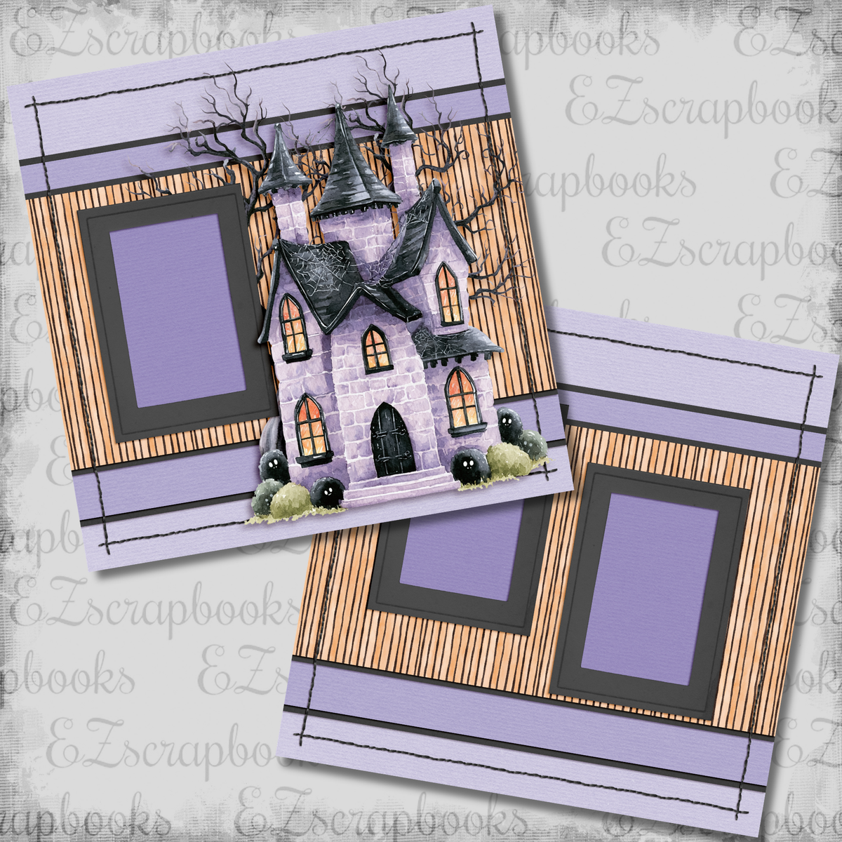 Witching Hour Haunted House - Scrapbook Layout - 26-390