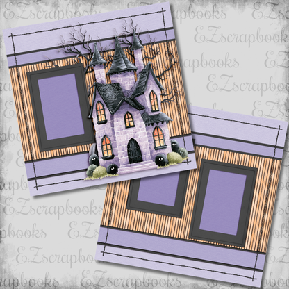 Witching Hour Haunted House - Scrapbook Layout - 26-390