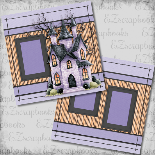 Witching Hour Haunted House - Scrapbook Layout - 26-390