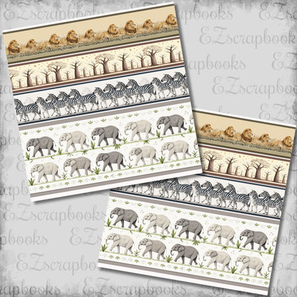 African Safari Animals Borders - 26-316