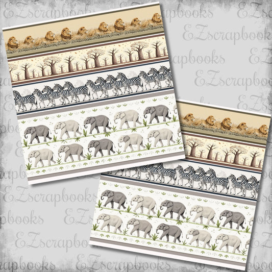 African Safari Animals Borders - 26-316