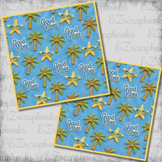 Good Vibes Starfish NPM - Scrapbook Layout - 26-221