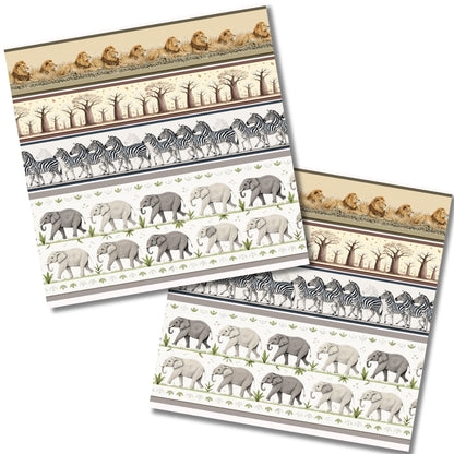 African Safari Animals Borders - 26-316