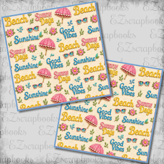Sunny Days NPM - Scrapbook Layout - 26-222